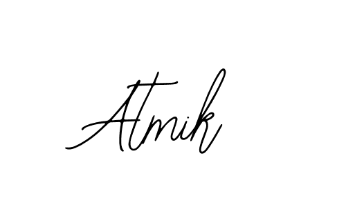 You should practise on your own different ways (Bearetta-2O07w) to write your name (Atmik) in signature. don't let someone else do it for you. Atmik signature style 12 images and pictures png