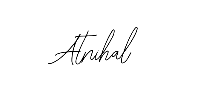 if you are searching for the best signature style for your name Atnihal. so please give up your signature search. here we have designed multiple signature styles  using Bearetta-2O07w. Atnihal signature style 12 images and pictures png