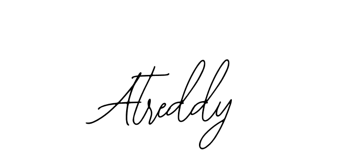 Make a beautiful signature design for name Atreddy. With this signature (Bearetta-2O07w) style, you can create a handwritten signature for free. Atreddy signature style 12 images and pictures png