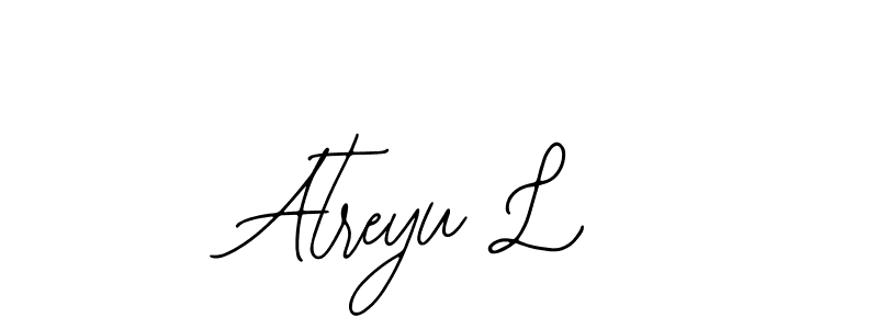 Similarly Bearetta-2O07w is the best handwritten signature design. Signature creator online .You can use it as an online autograph creator for name Atreyu L. Atreyu L signature style 12 images and pictures png