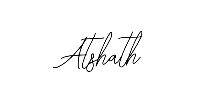 Design your own signature with our free online signature maker. With this signature software, you can create a handwritten (Bearetta-2O07w) signature for name Atshath. Atshath signature style 12 images and pictures png