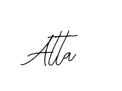 How to make Atta signature? Bearetta-2O07w is a professional autograph style. Create handwritten signature for Atta name. Atta signature style 12 images and pictures png