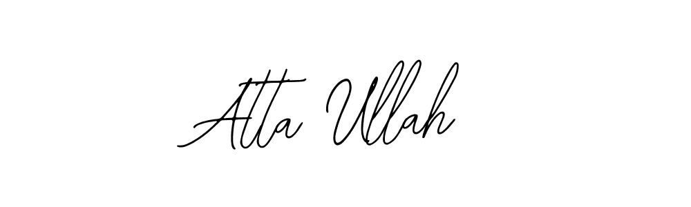 Also You can easily find your signature by using the search form. We will create Atta Ullah name handwritten signature images for you free of cost using Bearetta-2O07w sign style. Atta Ullah signature style 12 images and pictures png