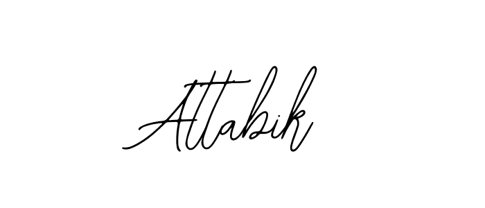How to make Attabik signature? Bearetta-2O07w is a professional autograph style. Create handwritten signature for Attabik name. Attabik signature style 12 images and pictures png