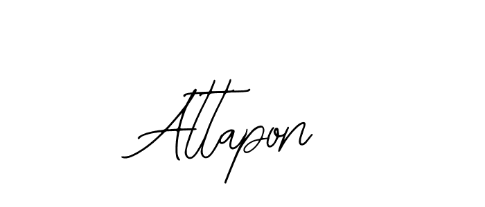Design your own signature with our free online signature maker. With this signature software, you can create a handwritten (Bearetta-2O07w) signature for name Attapon. Attapon signature style 12 images and pictures png