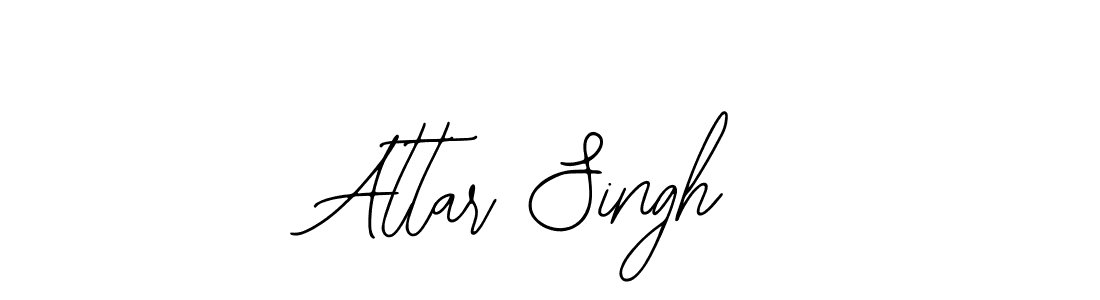 You should practise on your own different ways (Bearetta-2O07w) to write your name (Attar Singh) in signature. don't let someone else do it for you. Attar Singh signature style 12 images and pictures png