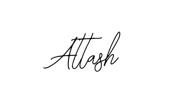 How to make Attash signature? Bearetta-2O07w is a professional autograph style. Create handwritten signature for Attash name. Attash signature style 12 images and pictures png