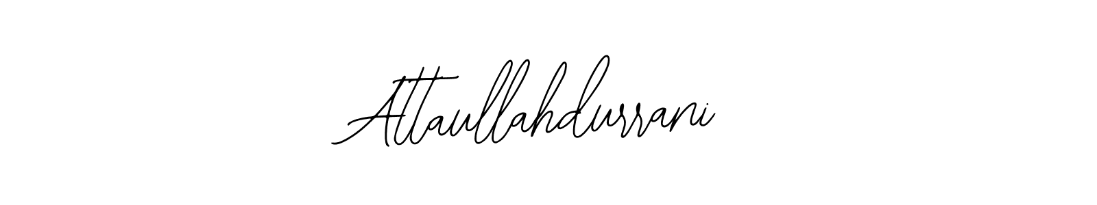You should practise on your own different ways (Bearetta-2O07w) to write your name (Attaullahdurrani) in signature. don't let someone else do it for you. Attaullahdurrani signature style 12 images and pictures png