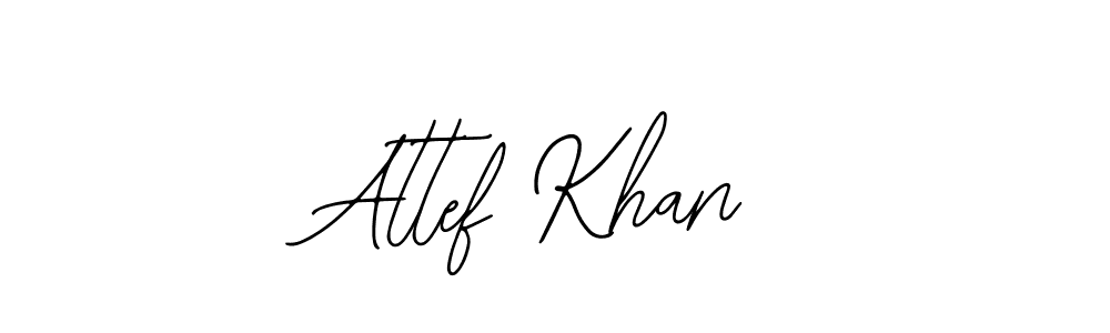 if you are searching for the best signature style for your name Attef Khan. so please give up your signature search. here we have designed multiple signature styles  using Bearetta-2O07w. Attef Khan signature style 12 images and pictures png