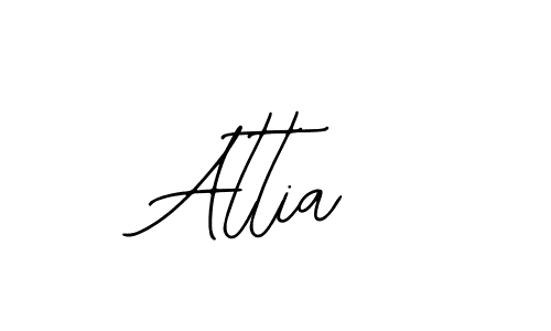 How to make Attia name signature. Use Bearetta-2O07w style for creating short signs online. This is the latest handwritten sign. Attia signature style 12 images and pictures png