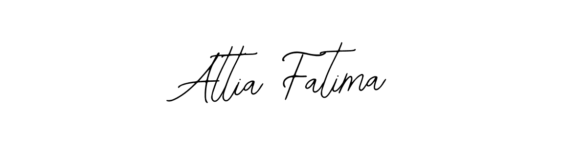 Make a beautiful signature design for name Attia Fatima. With this signature (Bearetta-2O07w) style, you can create a handwritten signature for free. Attia Fatima signature style 12 images and pictures png