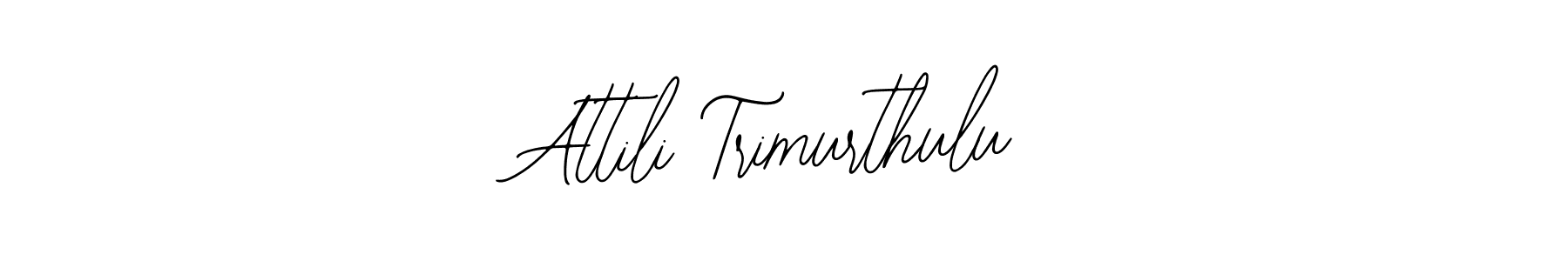 This is the best signature style for the Attili Trimurthulu name. Also you like these signature font (Bearetta-2O07w). Mix name signature. Attili Trimurthulu signature style 12 images and pictures png