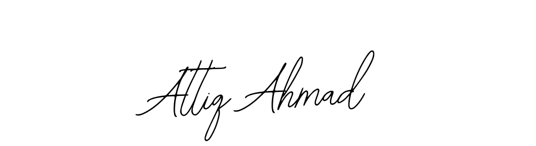 Design your own signature with our free online signature maker. With this signature software, you can create a handwritten (Bearetta-2O07w) signature for name Attiq Ahmad. Attiq Ahmad signature style 12 images and pictures png