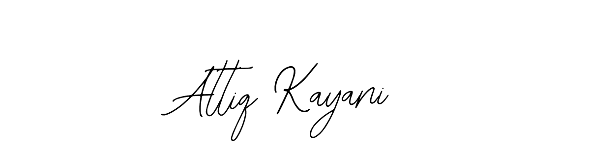 How to make Attiq Kayani name signature. Use Bearetta-2O07w style for creating short signs online. This is the latest handwritten sign. Attiq Kayani signature style 12 images and pictures png