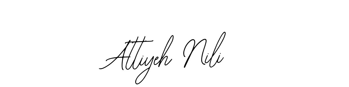 It looks lik you need a new signature style for name Attiyeh Nili. Design unique handwritten (Bearetta-2O07w) signature with our free signature maker in just a few clicks. Attiyeh Nili signature style 12 images and pictures png