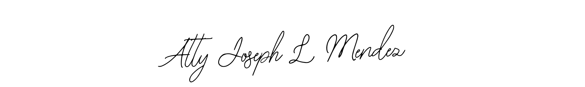 Make a beautiful signature design for name Atty Joseph L Mendez. With this signature (Bearetta-2O07w) style, you can create a handwritten signature for free. Atty Joseph L Mendez signature style 12 images and pictures png