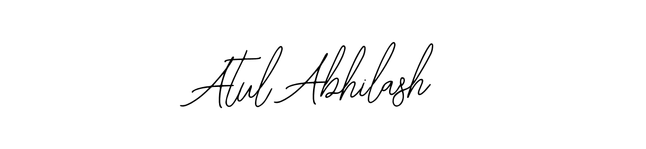 Bearetta-2O07w is a professional signature style that is perfect for those who want to add a touch of class to their signature. It is also a great choice for those who want to make their signature more unique. Get Atul Abhilash name to fancy signature for free. Atul Abhilash signature style 12 images and pictures png
