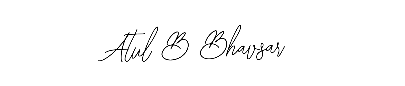 Bearetta-2O07w is a professional signature style that is perfect for those who want to add a touch of class to their signature. It is also a great choice for those who want to make their signature more unique. Get Atul B Bhavsar name to fancy signature for free. Atul B Bhavsar signature style 12 images and pictures png
