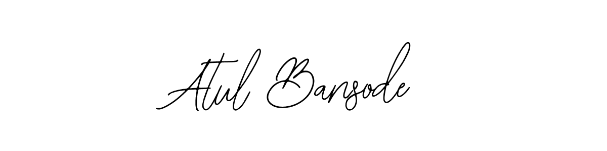 Design your own signature with our free online signature maker. With this signature software, you can create a handwritten (Bearetta-2O07w) signature for name Atul Bansode. Atul Bansode signature style 12 images and pictures png