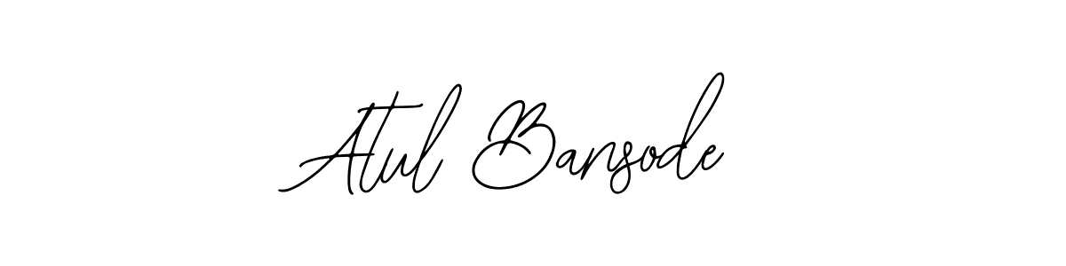 Use a signature maker to create a handwritten signature online. With this signature software, you can design (Bearetta-2O07w) your own signature for name Atul Bansode. Atul Bansode signature style 12 images and pictures png