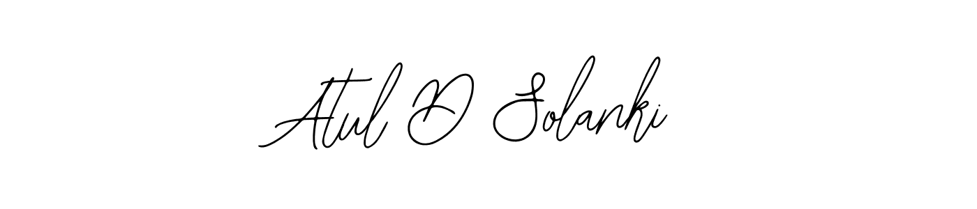 You should practise on your own different ways (Bearetta-2O07w) to write your name (Atul D Solanki) in signature. don't let someone else do it for you. Atul D Solanki signature style 12 images and pictures png