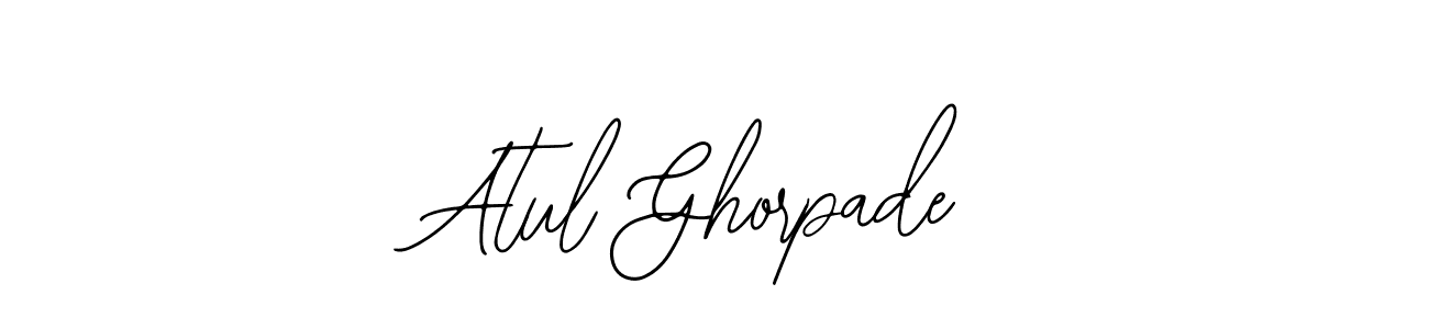 Design your own signature with our free online signature maker. With this signature software, you can create a handwritten (Bearetta-2O07w) signature for name Atul Ghorpade. Atul Ghorpade signature style 12 images and pictures png