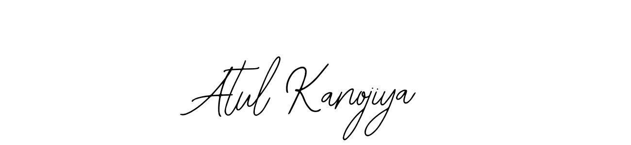 How to make Atul Kanojiya name signature. Use Bearetta-2O07w style for creating short signs online. This is the latest handwritten sign. Atul Kanojiya signature style 12 images and pictures png