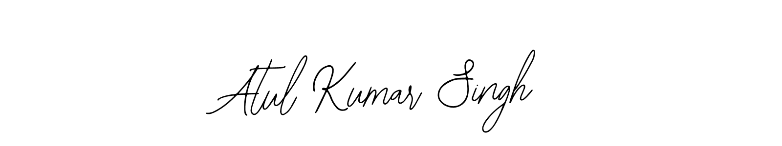 You should practise on your own different ways (Bearetta-2O07w) to write your name (Atul Kumar Singh) in signature. don't let someone else do it for you. Atul Kumar Singh signature style 12 images and pictures png