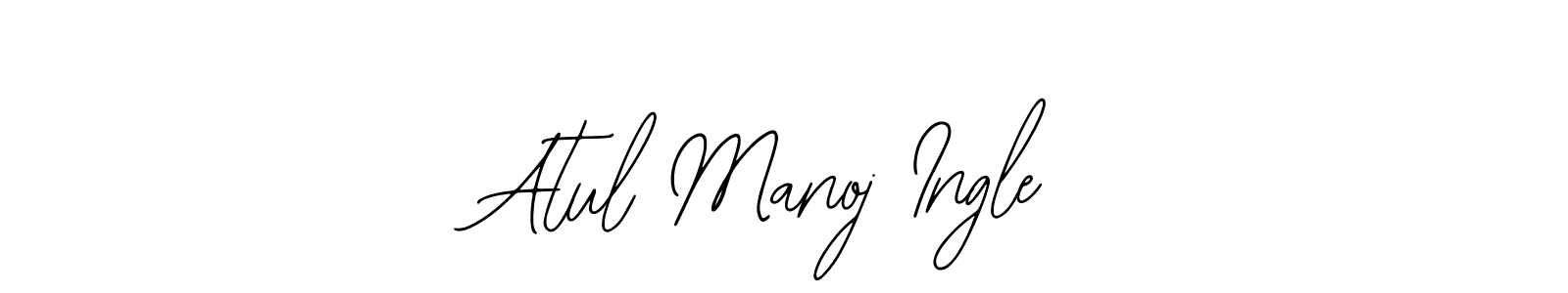 Design your own signature with our free online signature maker. With this signature software, you can create a handwritten (Bearetta-2O07w) signature for name Atul Manoj Ingle. Atul Manoj Ingle signature style 12 images and pictures png