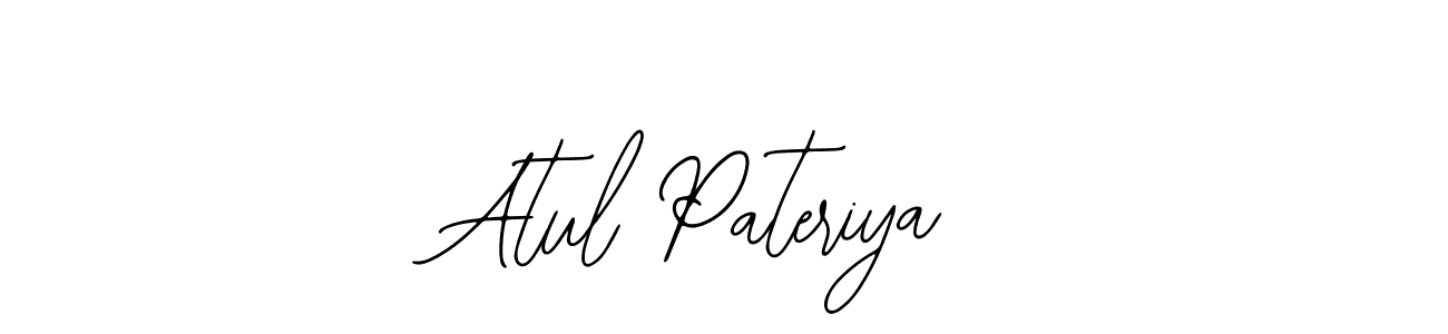 You should practise on your own different ways (Bearetta-2O07w) to write your name (Atul Pateriya) in signature. don't let someone else do it for you. Atul Pateriya signature style 12 images and pictures png