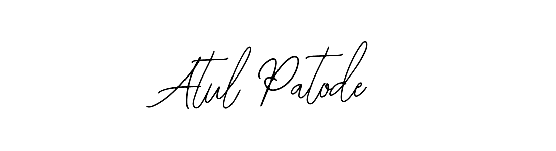 You should practise on your own different ways (Bearetta-2O07w) to write your name (Atul Patode) in signature. don't let someone else do it for you. Atul Patode signature style 12 images and pictures png