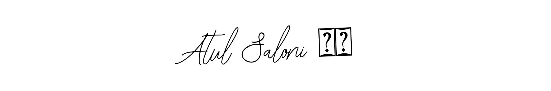 This is the best signature style for the Atul Saloni ❣️ name. Also you like these signature font (Bearetta-2O07w). Mix name signature. Atul Saloni ❣️ signature style 12 images and pictures png