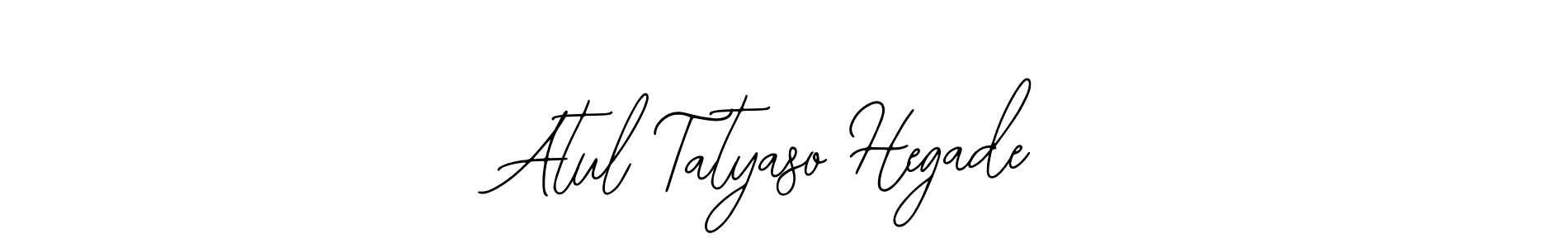 Also we have Atul Tatyaso Hegade name is the best signature style. Create professional handwritten signature collection using Bearetta-2O07w autograph style. Atul Tatyaso Hegade signature style 12 images and pictures png