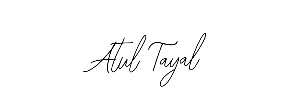 Also You can easily find your signature by using the search form. We will create Atul Tayal name handwritten signature images for you free of cost using Bearetta-2O07w sign style. Atul Tayal signature style 12 images and pictures png