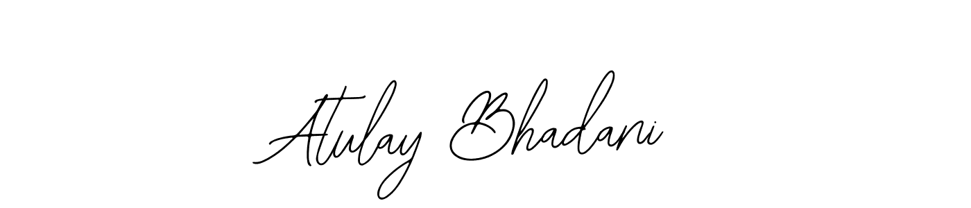 How to make Atulay Bhadani name signature. Use Bearetta-2O07w style for creating short signs online. This is the latest handwritten sign. Atulay Bhadani signature style 12 images and pictures png