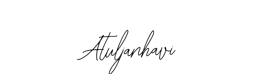 How to make Atuljanhavi name signature. Use Bearetta-2O07w style for creating short signs online. This is the latest handwritten sign. Atuljanhavi signature style 12 images and pictures png