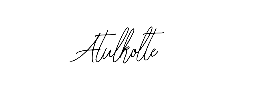 How to make Atulkolte name signature. Use Bearetta-2O07w style for creating short signs online. This is the latest handwritten sign. Atulkolte signature style 12 images and pictures png