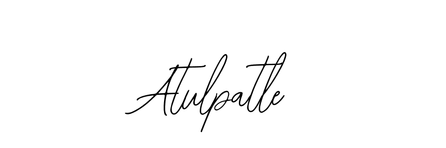 Use a signature maker to create a handwritten signature online. With this signature software, you can design (Bearetta-2O07w) your own signature for name Atulpatle. Atulpatle signature style 12 images and pictures png