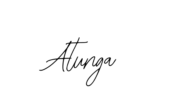 You should practise on your own different ways (Bearetta-2O07w) to write your name (Atunga) in signature. don't let someone else do it for you. Atunga signature style 12 images and pictures png