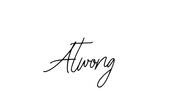How to make Atwong signature? Bearetta-2O07w is a professional autograph style. Create handwritten signature for Atwong name. Atwong signature style 12 images and pictures png