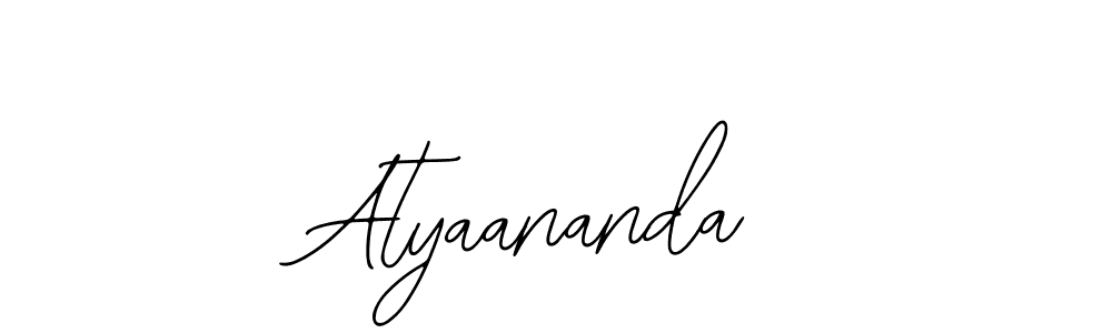 Atyaananda stylish signature style. Best Handwritten Sign (Bearetta-2O07w) for my name. Handwritten Signature Collection Ideas for my name Atyaananda. Atyaananda signature style 12 images and pictures png