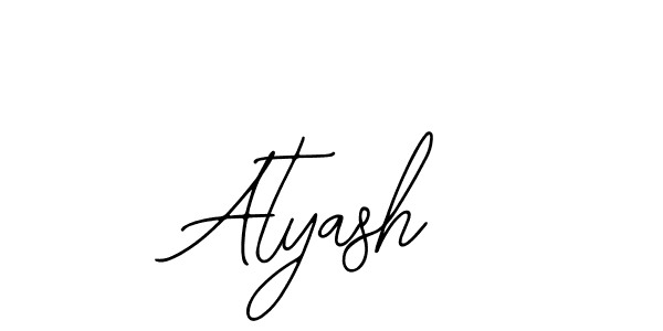 if you are searching for the best signature style for your name Atyash. so please give up your signature search. here we have designed multiple signature styles  using Bearetta-2O07w. Atyash signature style 12 images and pictures png