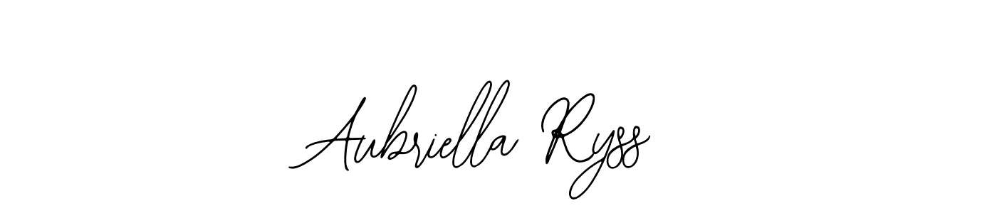 if you are searching for the best signature style for your name Aubriella Ryss. so please give up your signature search. here we have designed multiple signature styles  using Bearetta-2O07w. Aubriella Ryss signature style 12 images and pictures png