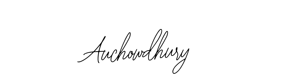 How to make Auchowdhury name signature. Use Bearetta-2O07w style for creating short signs online. This is the latest handwritten sign. Auchowdhury signature style 12 images and pictures png