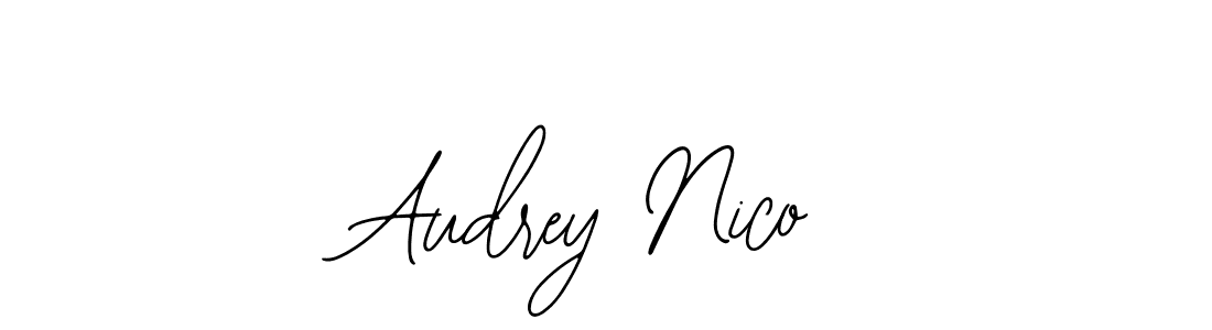 This is the best signature style for the Audrey Nico name. Also you like these signature font (Bearetta-2O07w). Mix name signature. Audrey Nico signature style 12 images and pictures png
