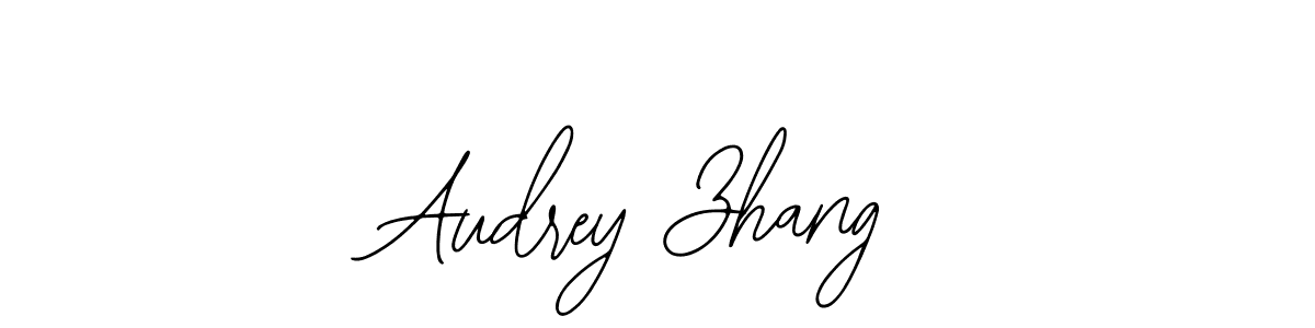 How to make Audrey Zhang name signature. Use Bearetta-2O07w style for creating short signs online. This is the latest handwritten sign. Audrey Zhang signature style 12 images and pictures png