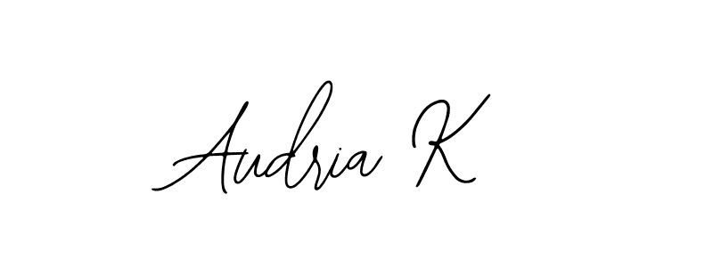 Also You can easily find your signature by using the search form. We will create Audria K name handwritten signature images for you free of cost using Bearetta-2O07w sign style. Audria K signature style 12 images and pictures png