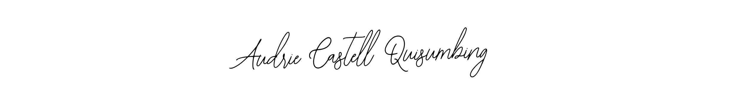 Use a signature maker to create a handwritten signature online. With this signature software, you can design (Bearetta-2O07w) your own signature for name Audrie Castell Quisumbing. Audrie Castell Quisumbing signature style 12 images and pictures png