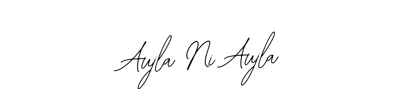 Similarly Bearetta-2O07w is the best handwritten signature design. Signature creator online .You can use it as an online autograph creator for name Aujla Ni Aujla. Aujla Ni Aujla signature style 12 images and pictures png