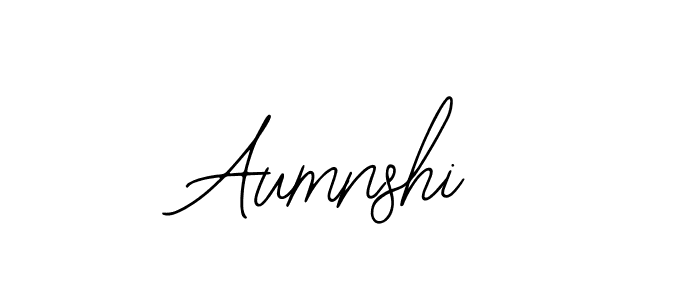 How to make Aumnshi signature? Bearetta-2O07w is a professional autograph style. Create handwritten signature for Aumnshi name. Aumnshi signature style 12 images and pictures png